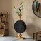 Vintage Gold and Black Fiberglass Tall Floor Vase - Enhances Home Decor with Farmhouse Charm-Perfect as a Statement Piece for Living Room Centerpiece, Entryway, Dining Room, and Hallway Decor